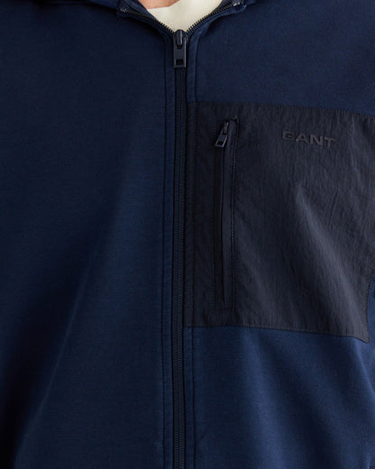 Gant Erkek Lacivert Regular Fit Kapüşonlu Sweatshirt