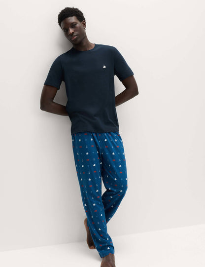 Saf Pamuklu Pijama Takımı