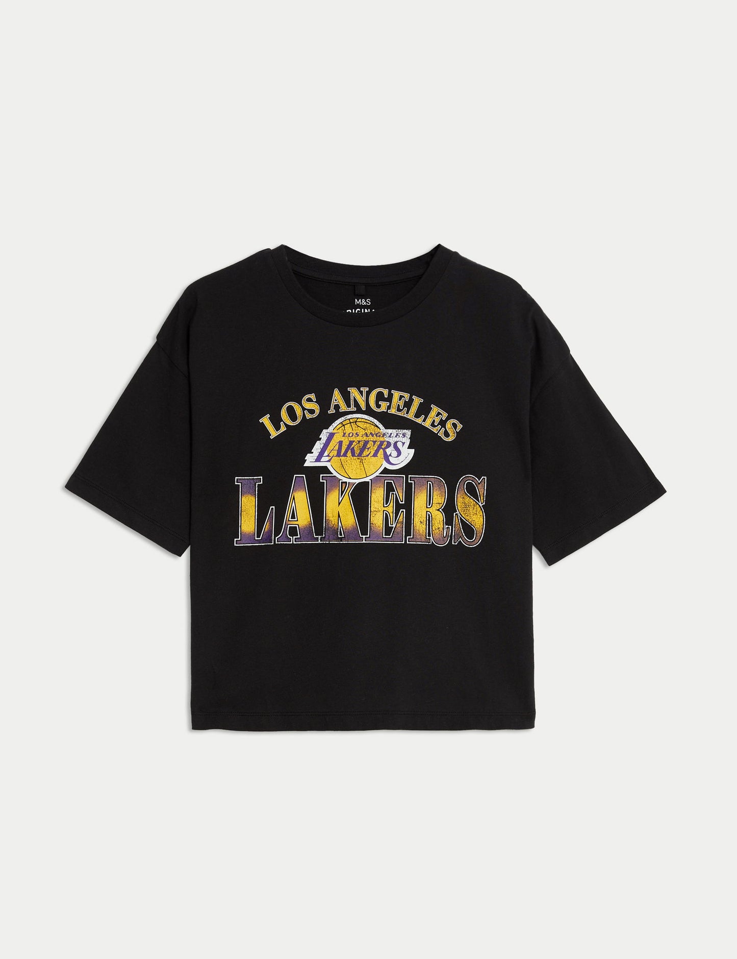 Saf Pamuklu Nba La Lakers T-shirt (6-16 Yaş)