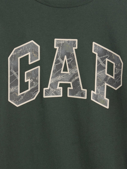 Koyu Yeşil Gap Logo T-shirt