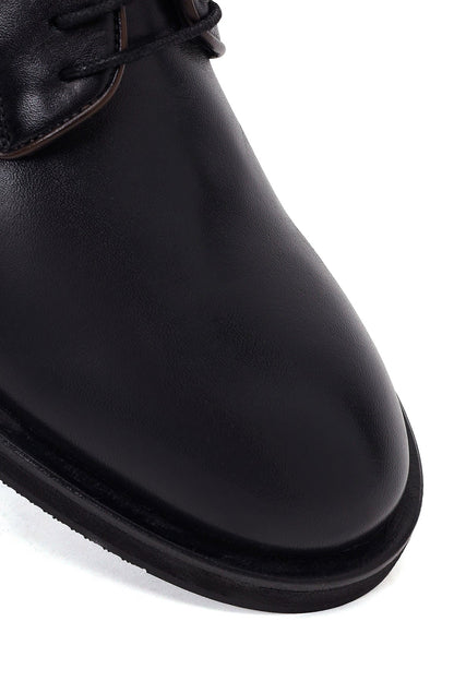 Derimod Black Erkek Siyah Bağcıklı Deri Casual Ayakkabı