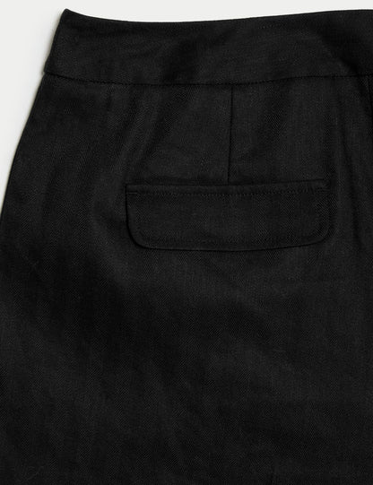 Keten Carrot Kesim Pantolon