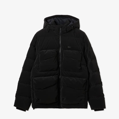 Lacoste Erkek Kapüşonlu Siyah Mont