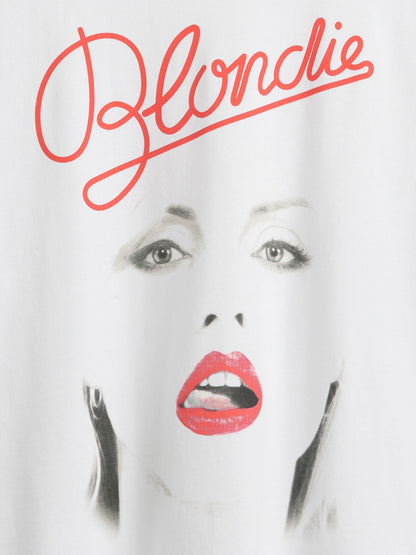 Beyaz Organik Pamuk Grafik T-shirt