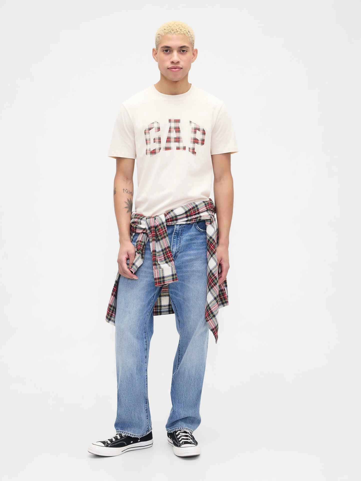 Kırık Beyaz Everyday Soft Gap Logo T-shirt