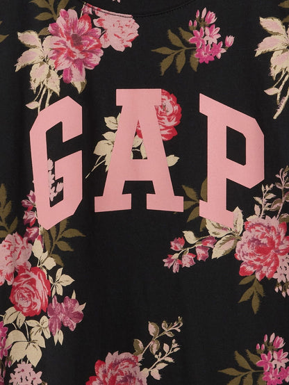 Siyah Gap Logo T-shirt