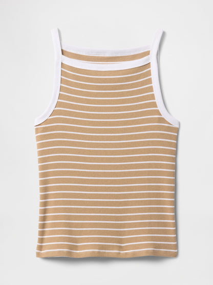 Kahverengi Halter Yaka Modern Atlet
