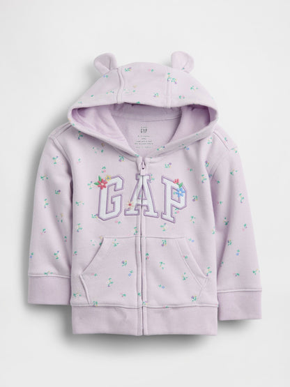 Lila Vintagesoft Terry Gap Logo Fermuarlı Sweatshirt