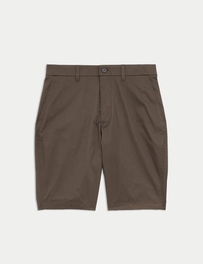 Pamuk Karışımlı Regular Fit Lightweight Chino Şort