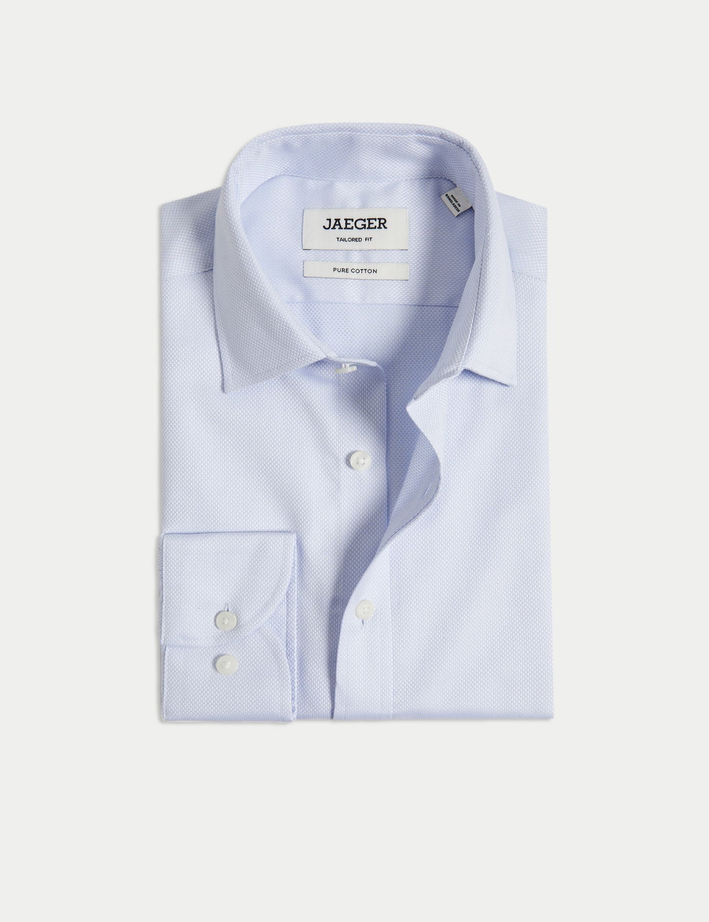 Tailored Fit Lüks Pamuklu Dokulu Gömlek