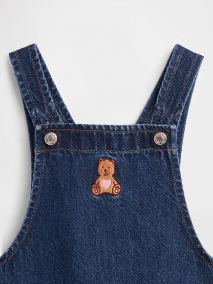 Koyu Mavi Brannan Bear Denim Salopet