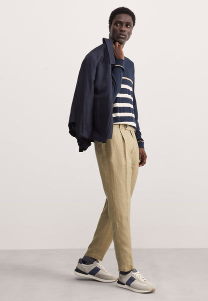 Tapered Fit Keten Pantolon