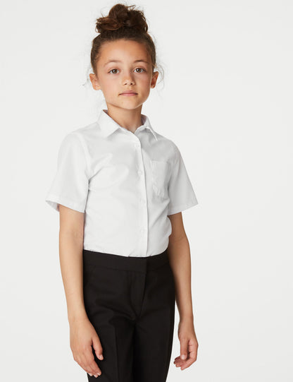 2'li Slim Fit Kısa Kollu Gömlek (2-18 Yaş)