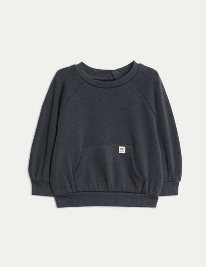 Pamuk Karışımlı Sweatshirt (0–3 Yaş)