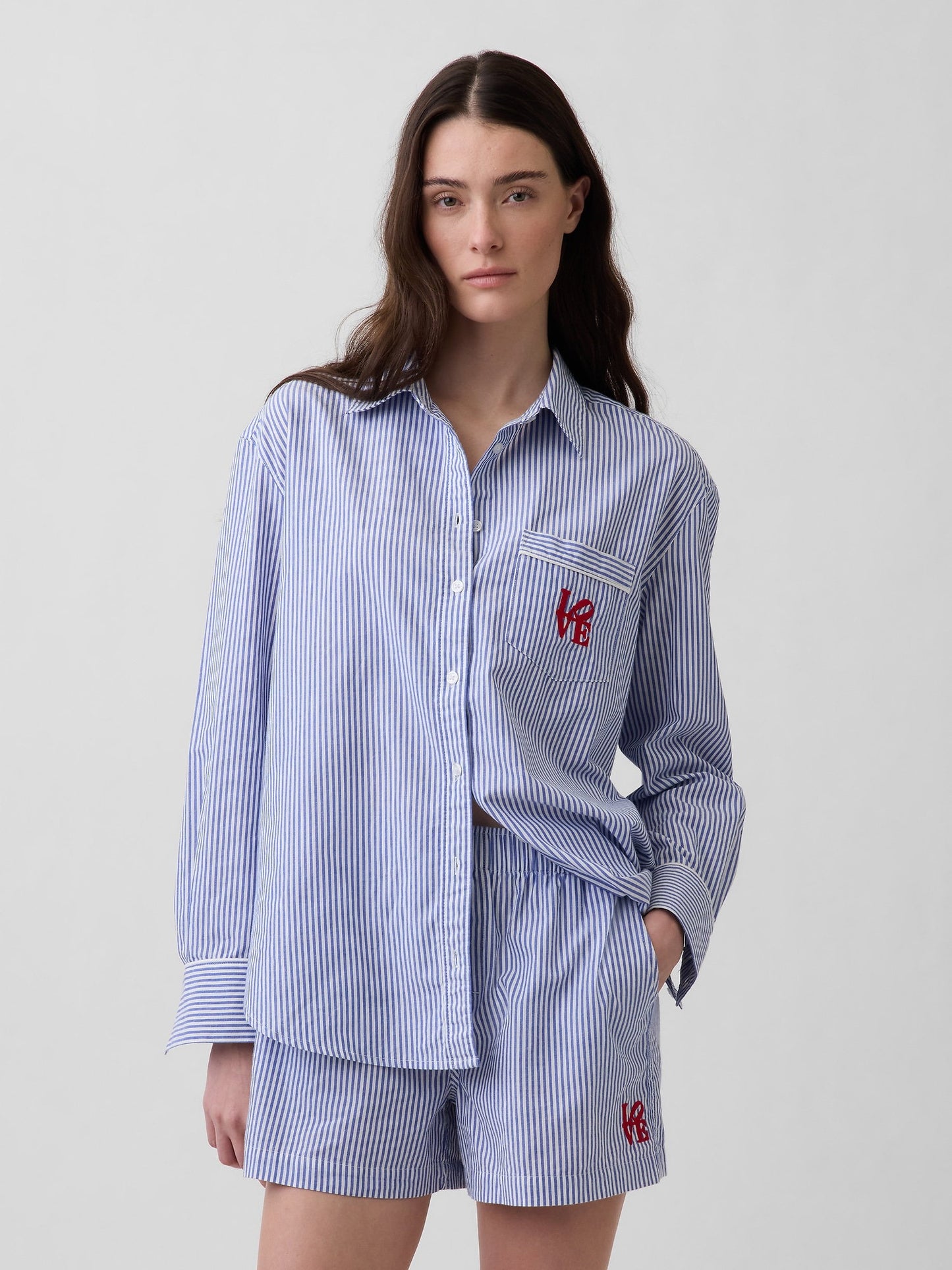 Mavi Robert Indiana Love Poplin Pijama Boxer Şort