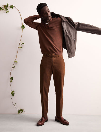 Tapered Fit Italian Chino Pantolon