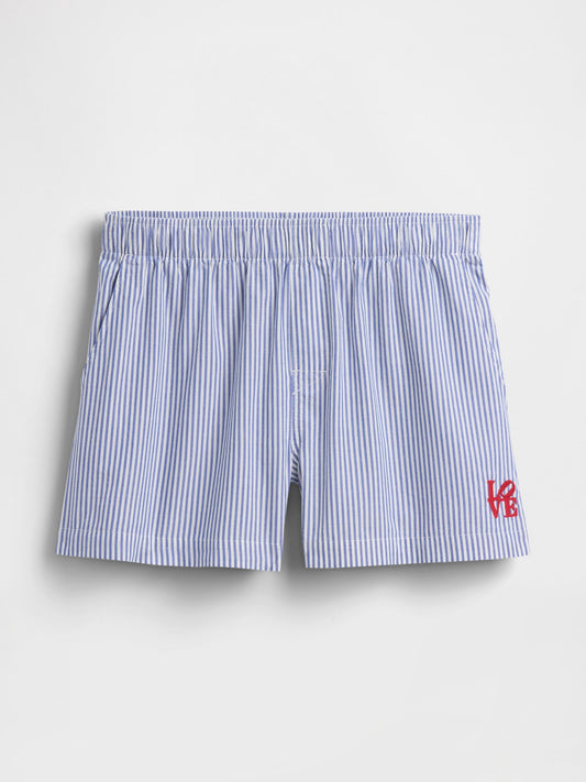 Mavi Robert Indiana Love Poplin Pijama Boxer Şort
