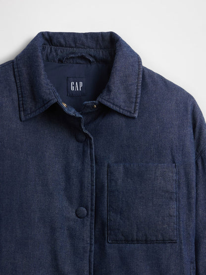 Mavi Denim Şişme Puffer Şişme Ceket