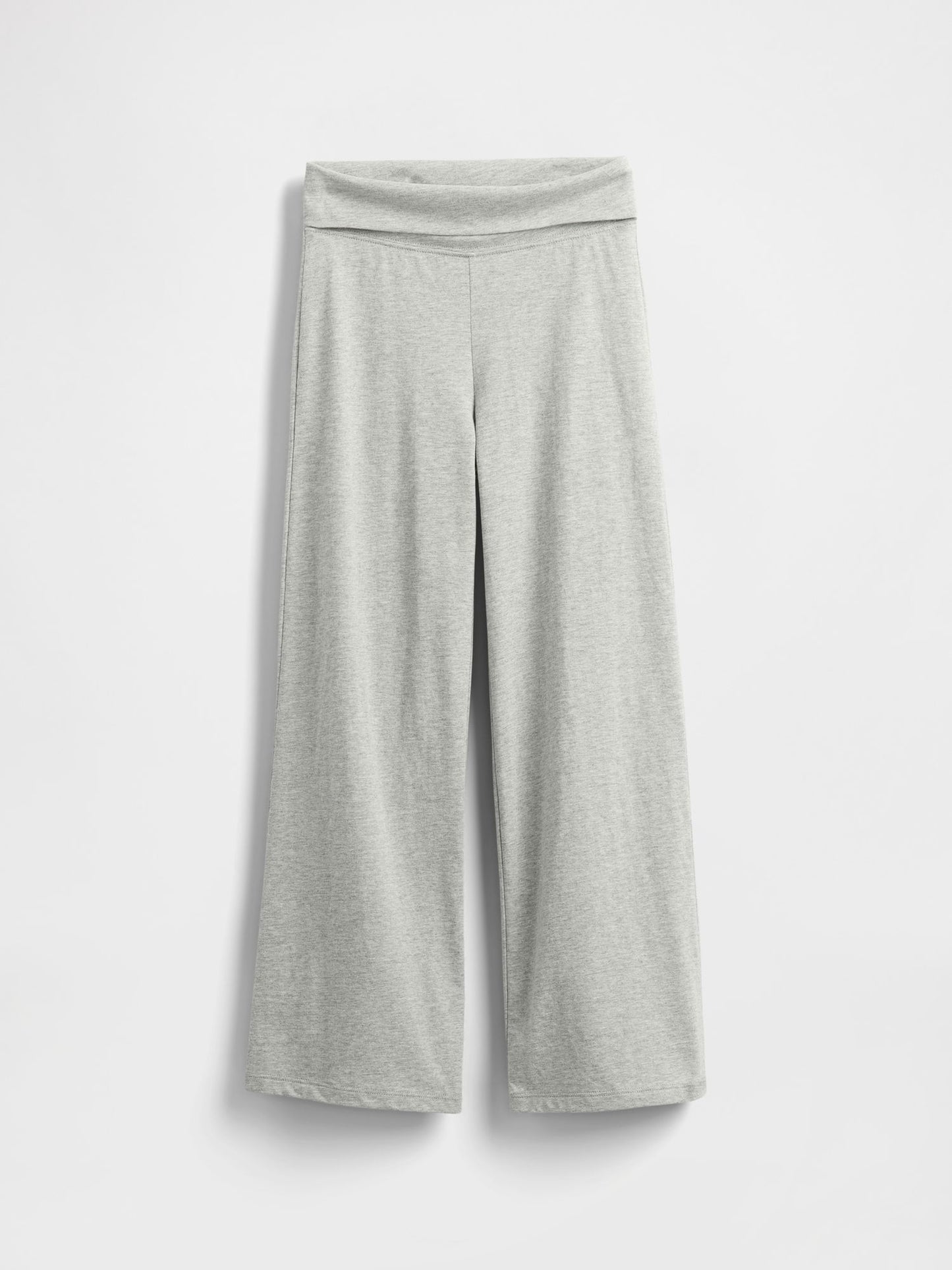 Açık Gri Wide-leg Foldover Leggings Tayt