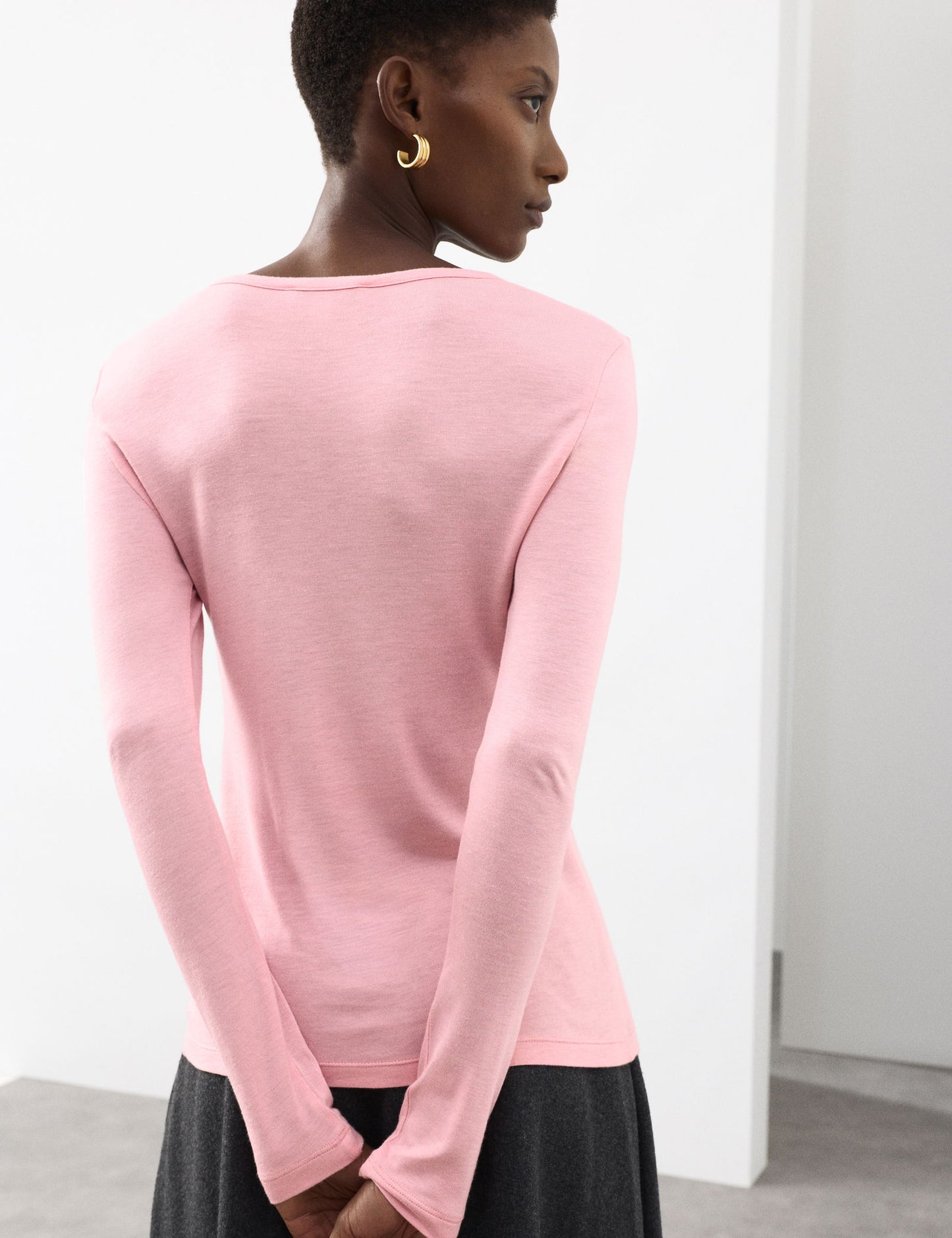 Ipekli Slim Fit Uzun Kollu Tişört