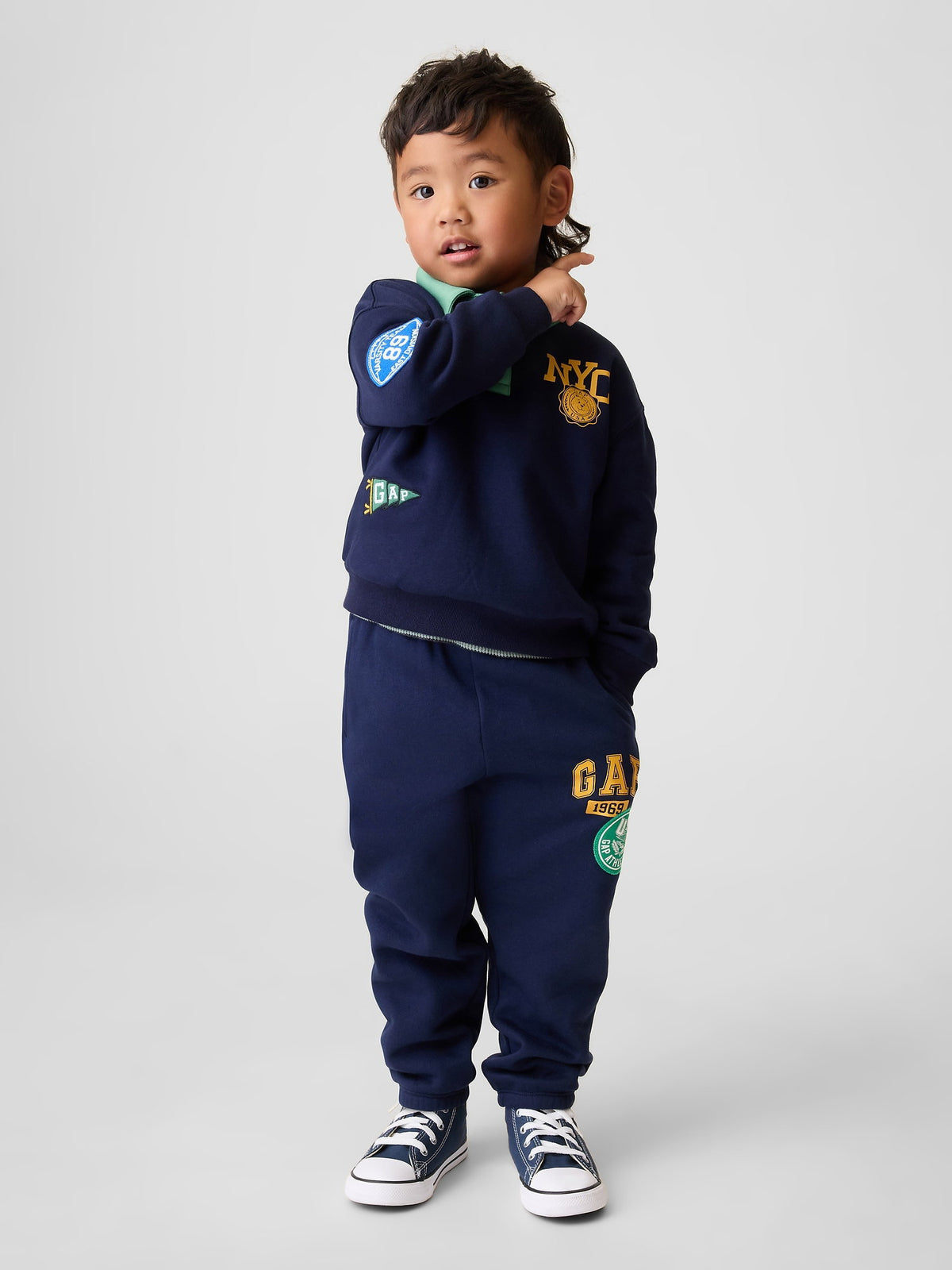 Lacivert Vintagesoft Varsity Logo Eşofman Altı