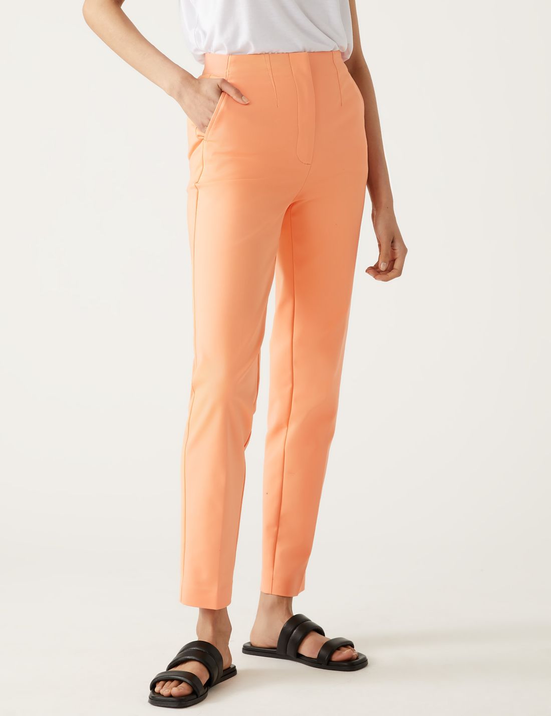 Slim Fit Yüksek Bel Pantolon