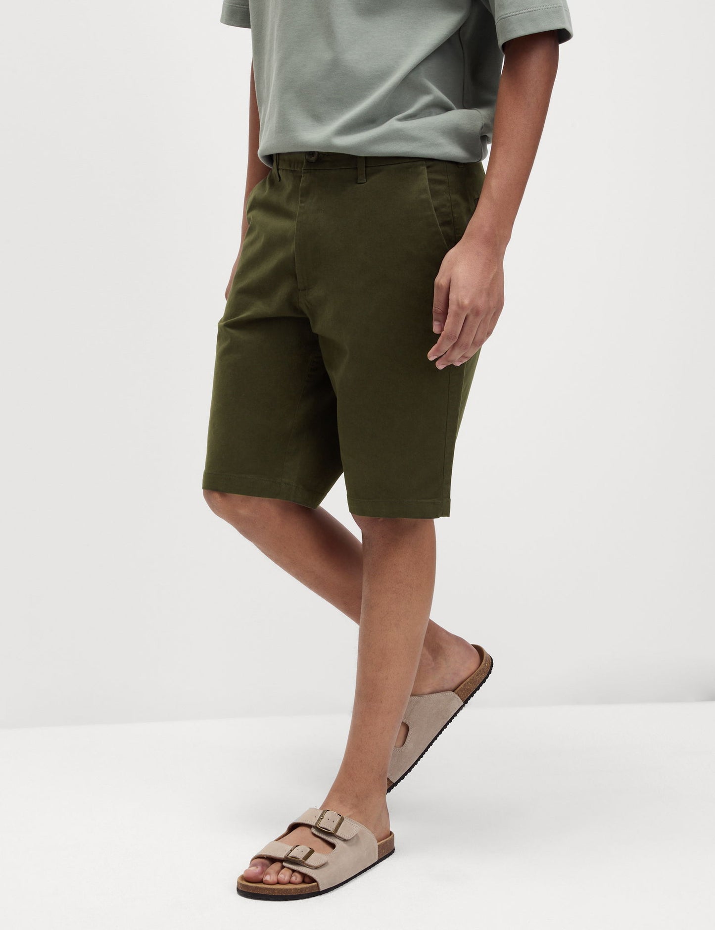 Regular Fit Streç Chino Şort