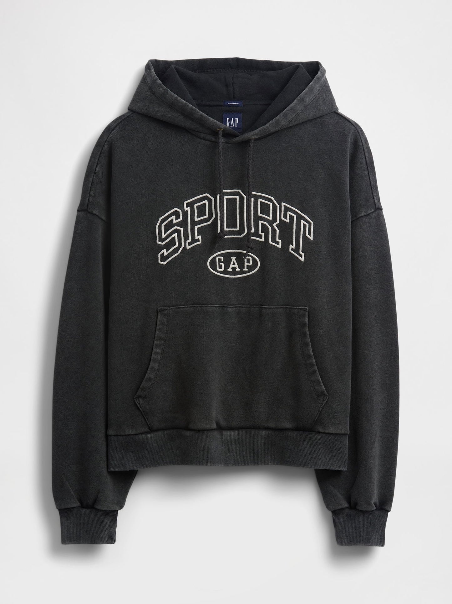 Siyah Heavyweight Oversized Gap Logo Sweatshirt