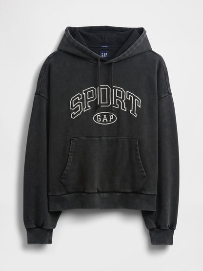 Siyah Heavyweight Oversized Gap Logo Sweatshirt