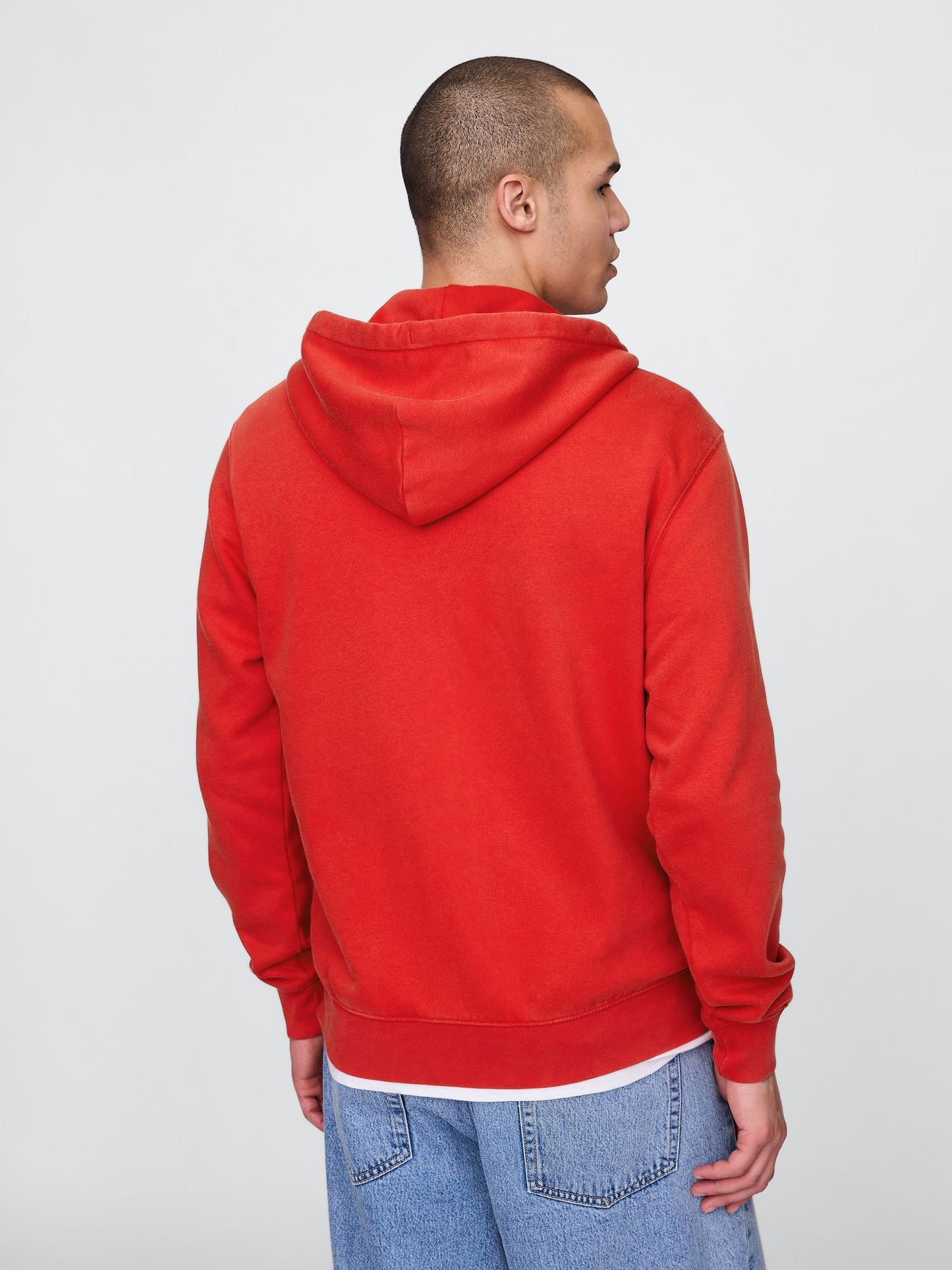 Kırmızı Vintagesoft Gap Logo Fermuarlı Sweatshirt