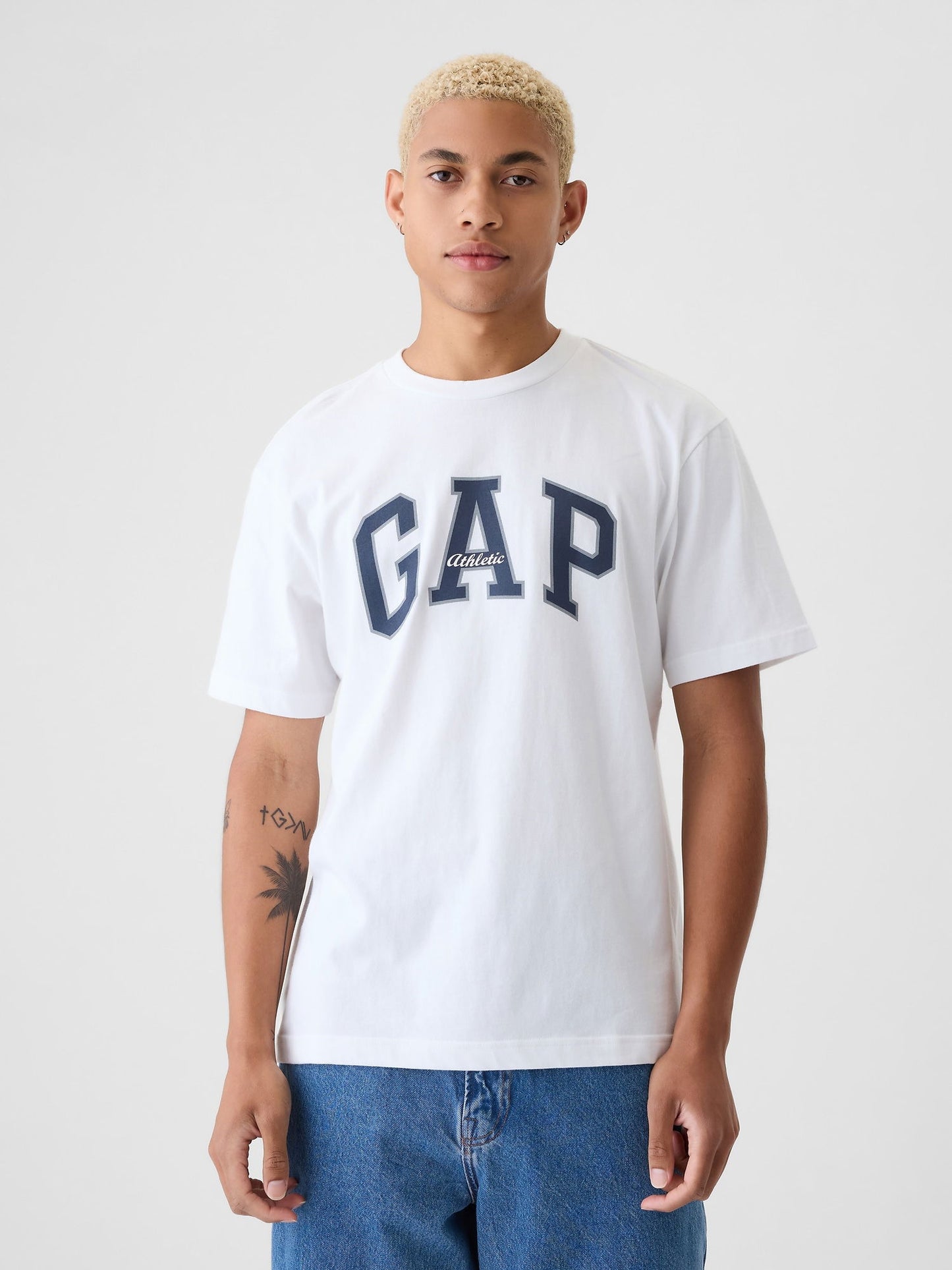 Beyaz Gap Logo T-shirt