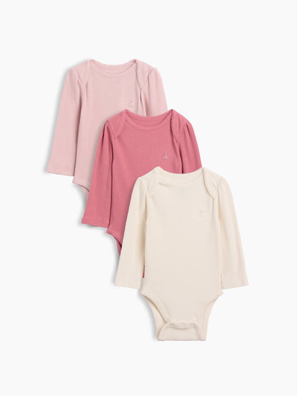 Pembe First Favorites Tinyrib Bodysuit (3’lü)