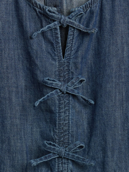 Mavi Denim Puff-sleeve Elbise