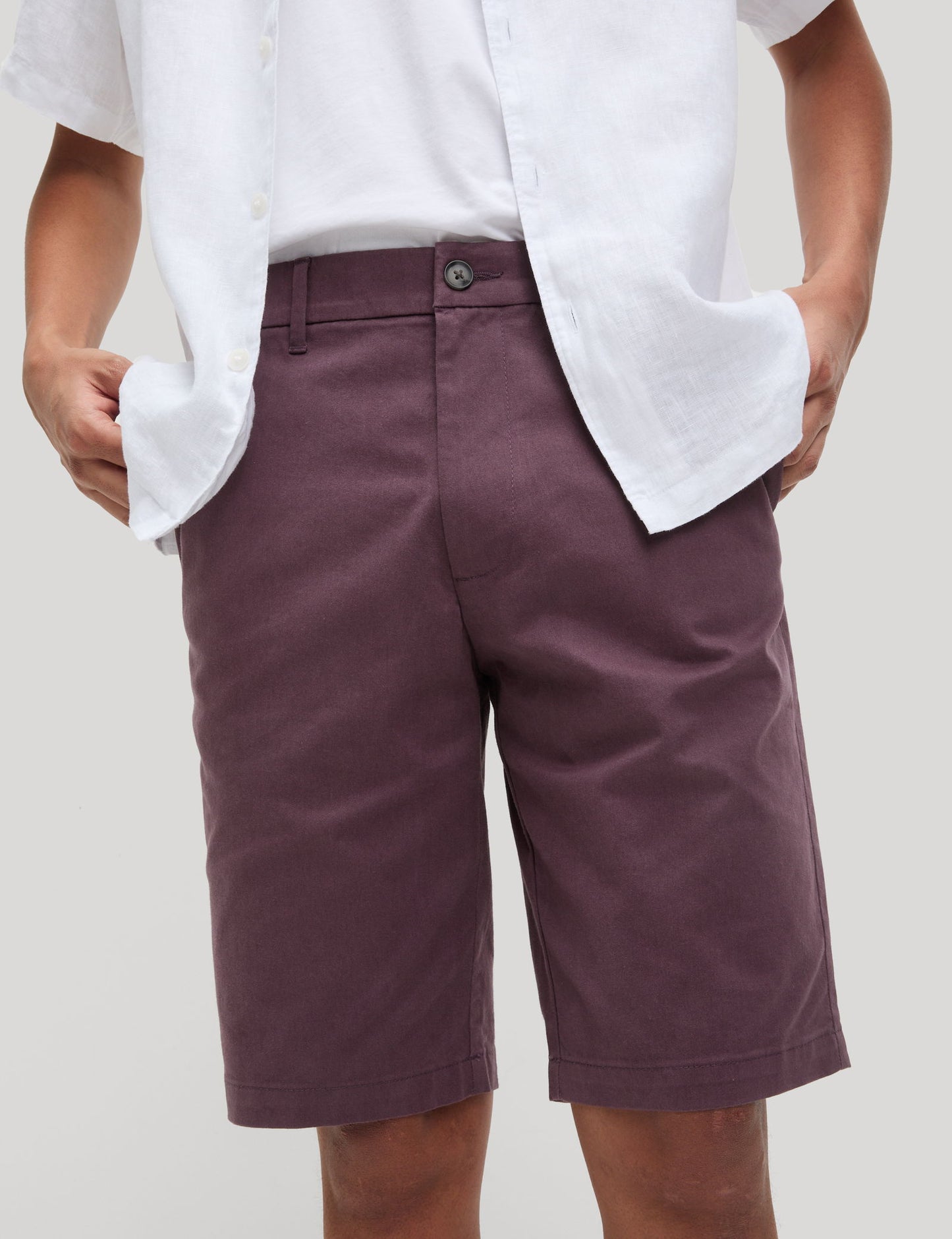 Regular Fit Streç Chino Şort