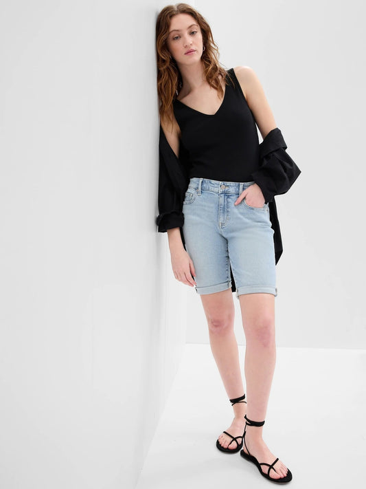 Açık Mavi Denim Şort