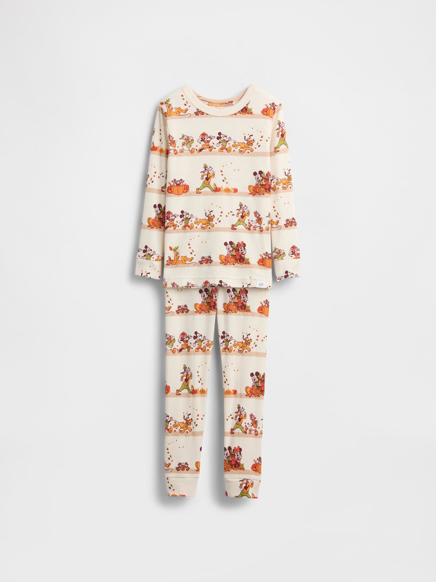 Krem Gap × Disney Organik Pamuk Grafik Baskılı Pijama Takımı