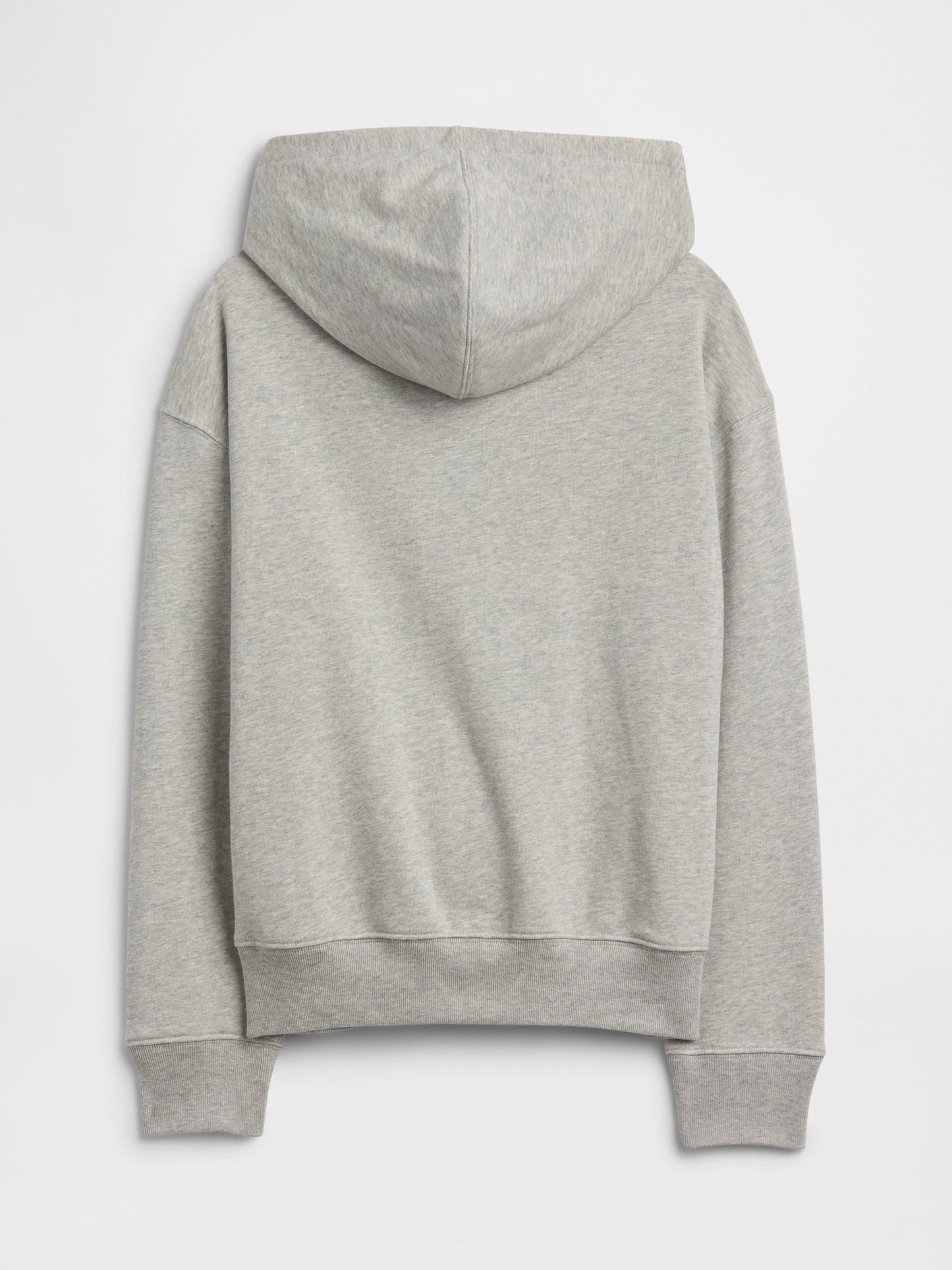 Gri Relaxed Fransız Havlu Kumaş Fermuarlı Sweatshirt