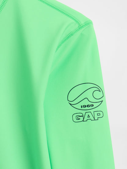 Açık Yeşil Logo Rash Guard Mayo Üst