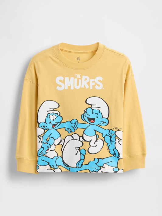 Sarı The Smurfs Grafik T-shirt