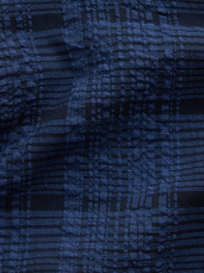Lacivert Relaxed Straight-hem Gömlek