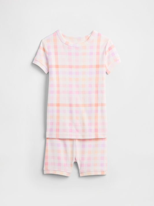 Pembe %100 Organik Pamuk Pijama Takım