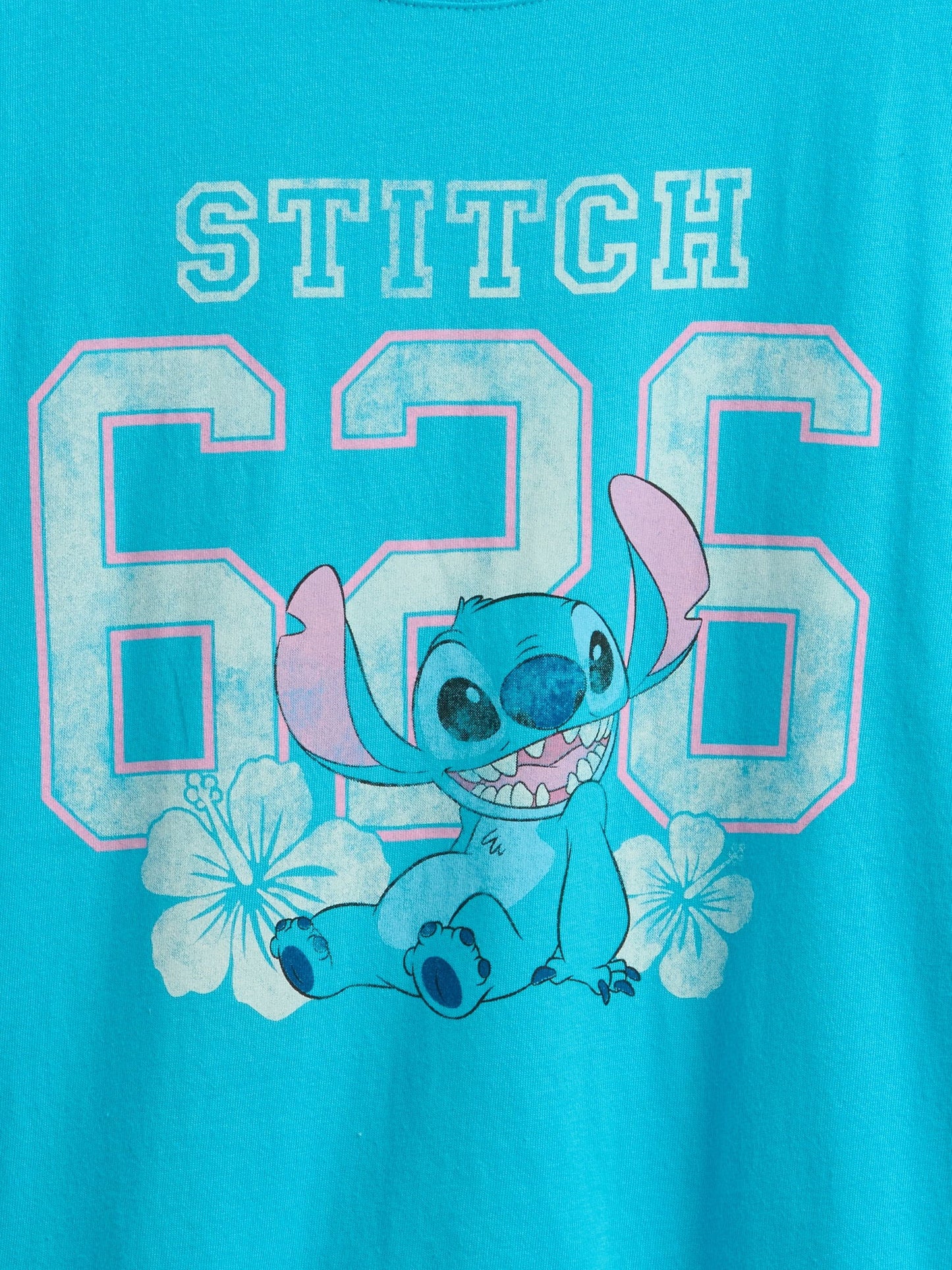 Açık Mavi Lilo & Stitch Grafik T-shirt
