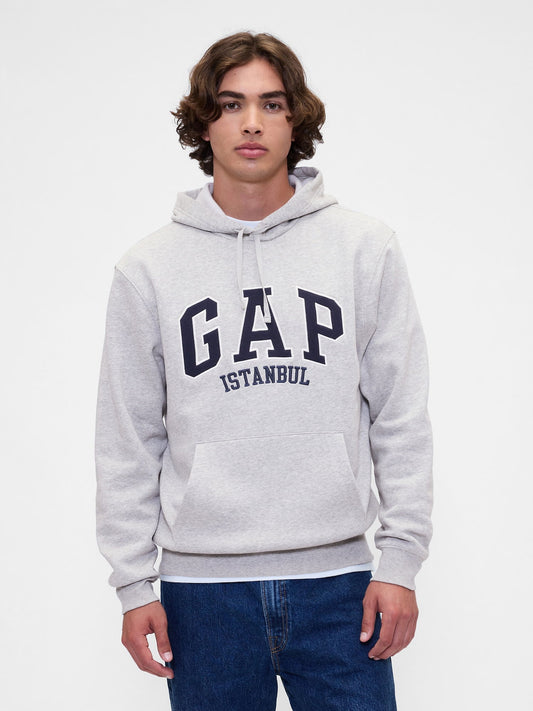 Gri Relaxed Gap Istanbul Logo Sweatshirt