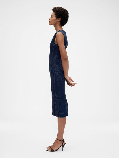 Lacivert Gapstudio Denim Midi Elbise