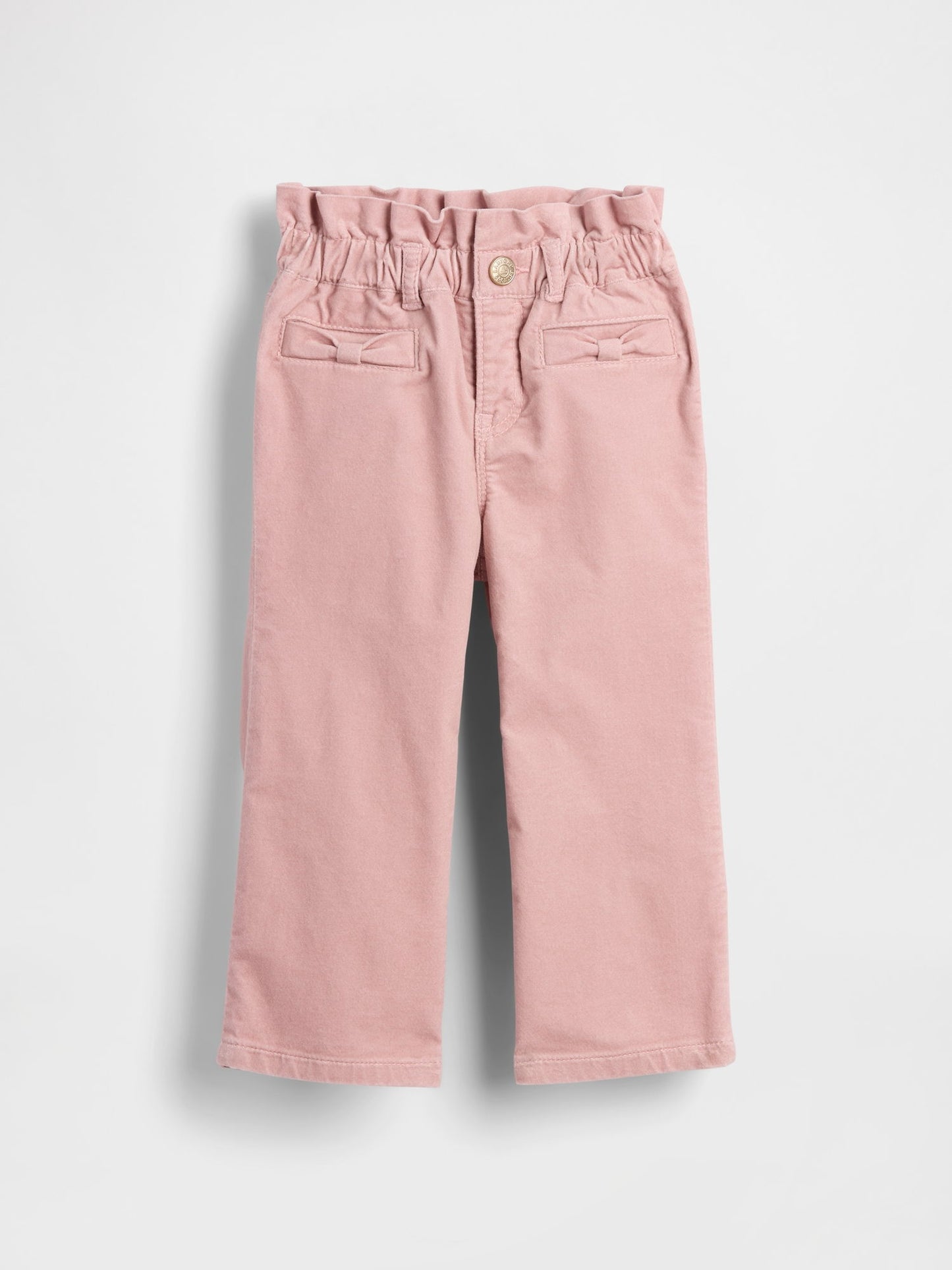 Pembe Kadife Fiyonk Stride Jean Pantolon