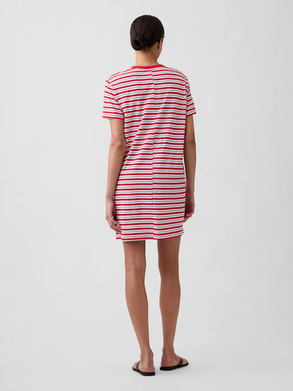 Kırmızı Relaxed T-shirt Mini Elbise