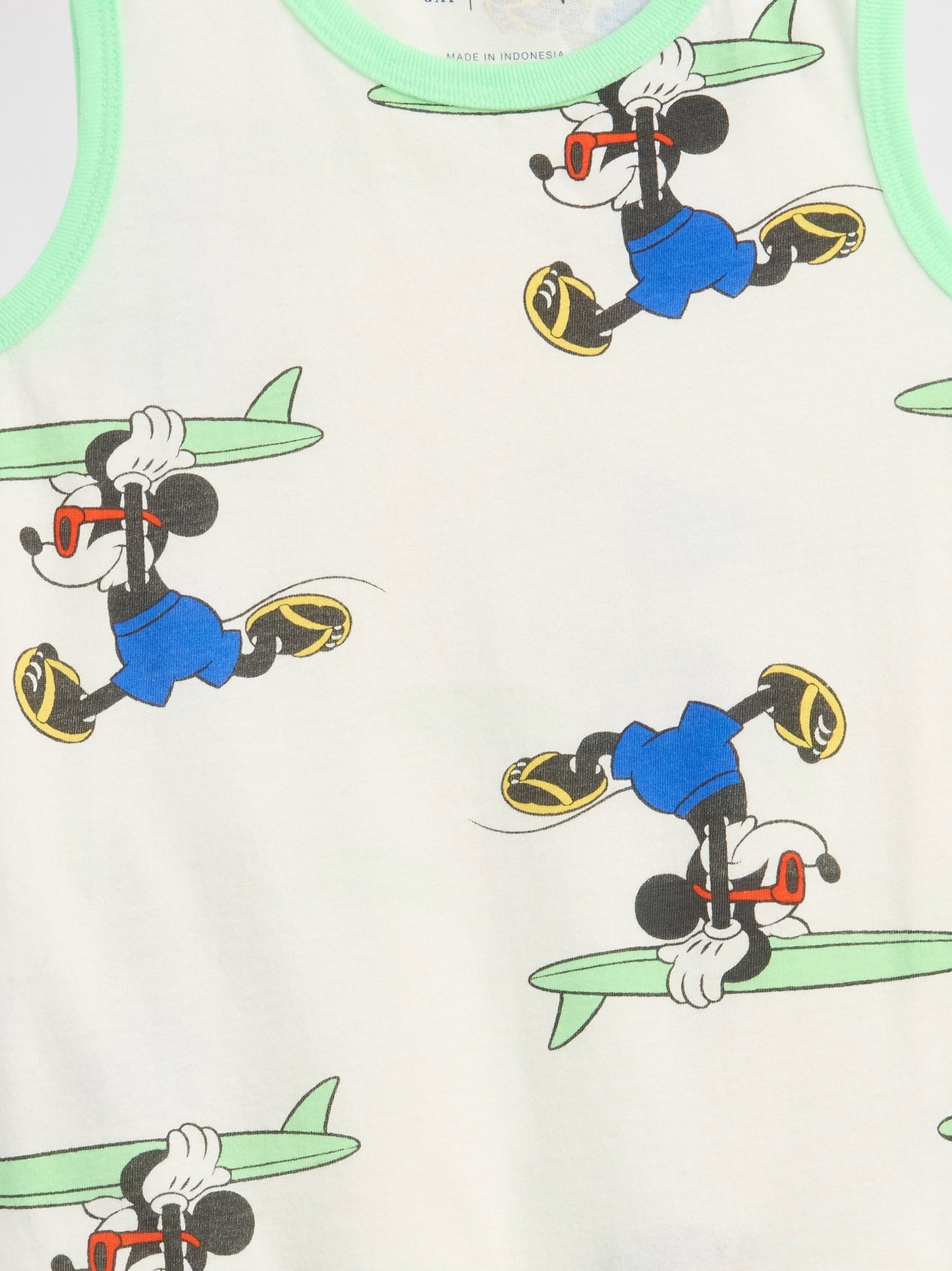 Açık Yeşil Disney Mickey Mouse Two-piece Outfit Set