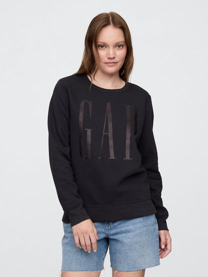 Siyah Relaxed Gap Logo Sweatshirt