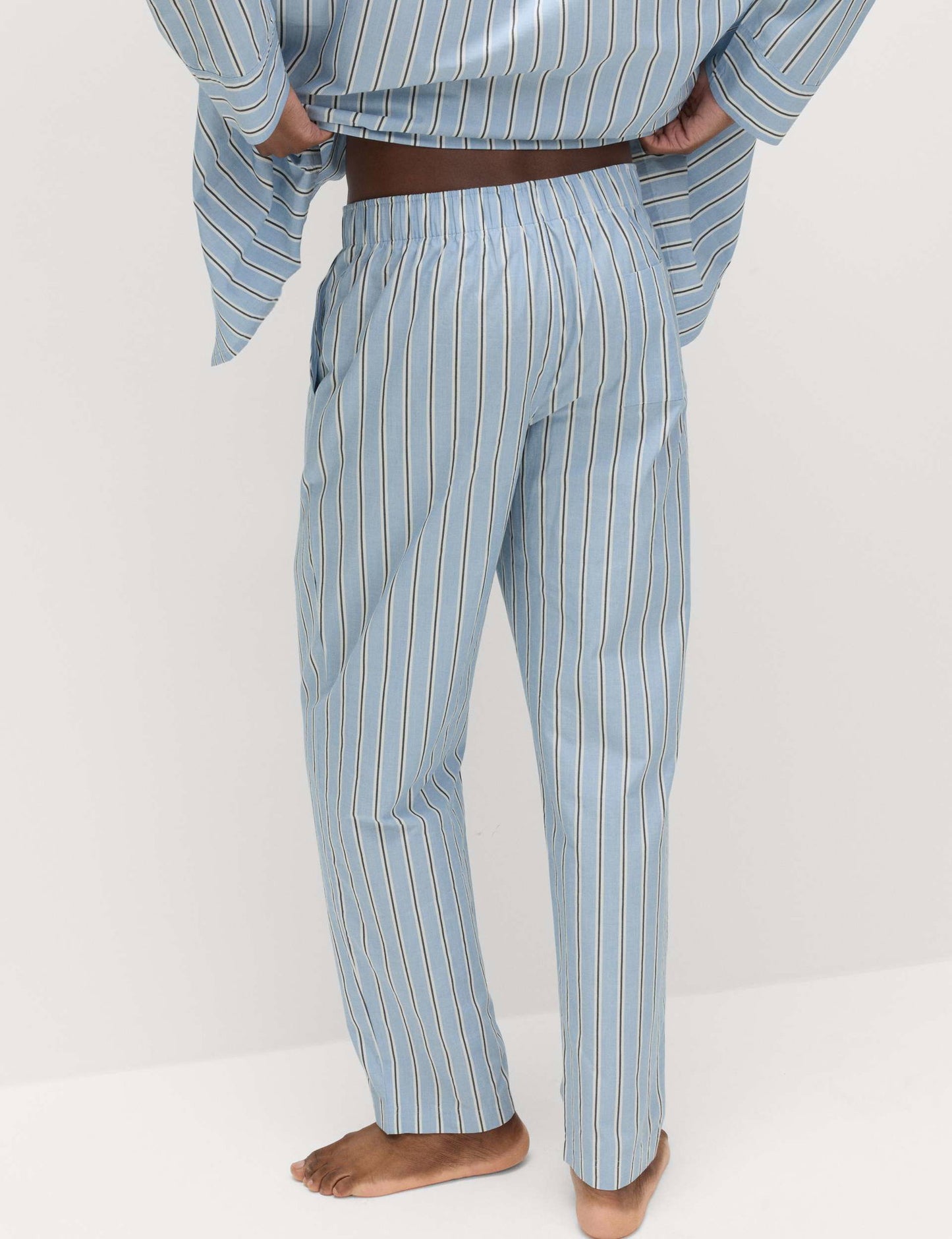 Pamuklu Çizgili Pijama Altı