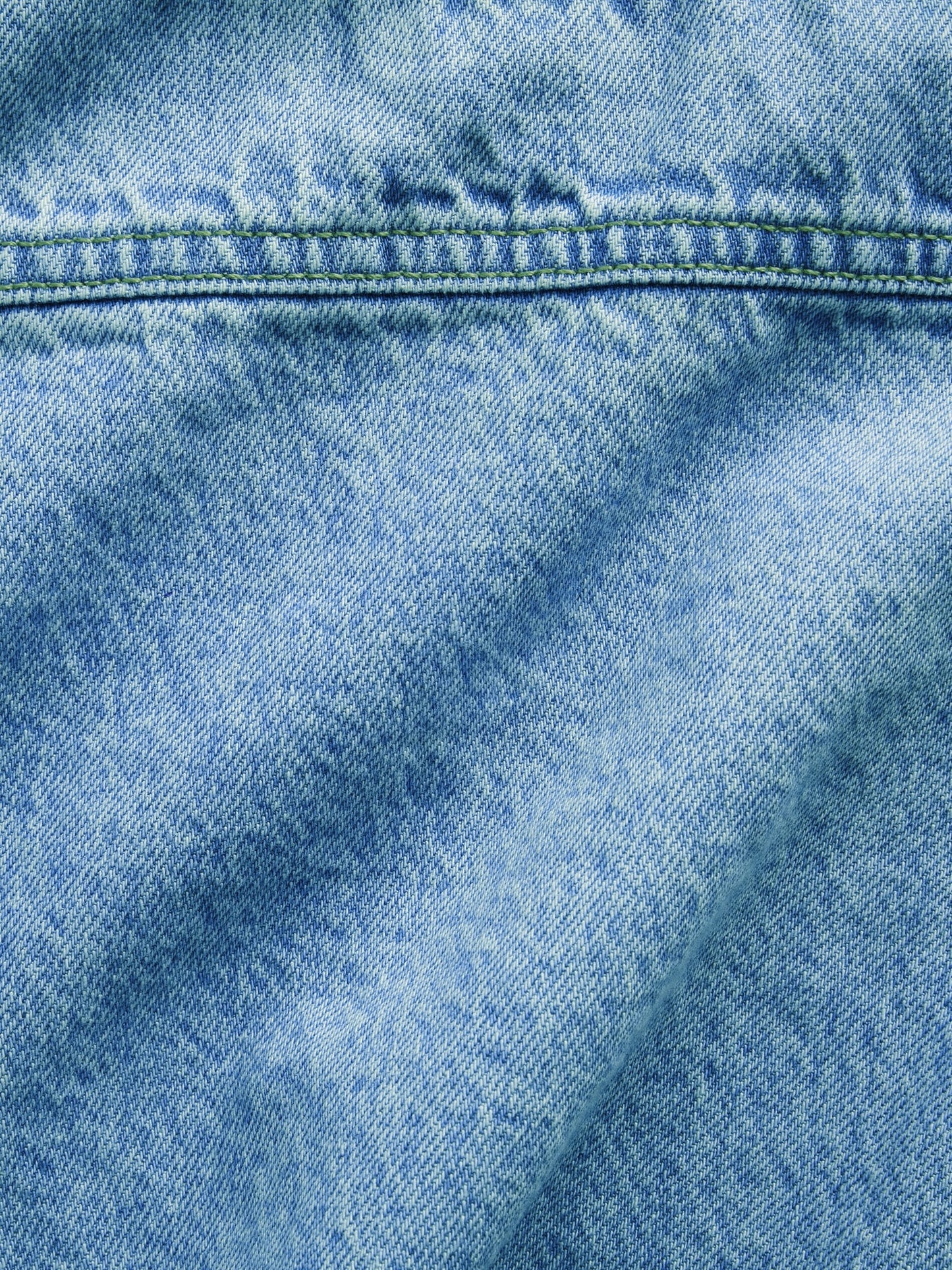 Açık Mavi Denim Shell Kolsuz Bluz